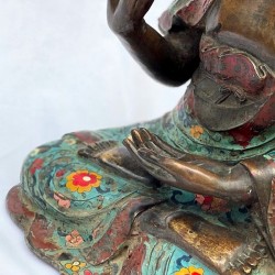 Bronze Buddha in Apana Mudra