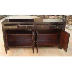 Chinesische schwarz lackierte Anrichte 170 cm