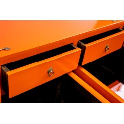 Enfilade laquée orange (170 cm)