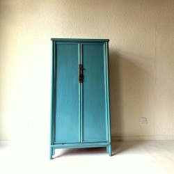 Blue-grey lacquered cabinet 82 cm