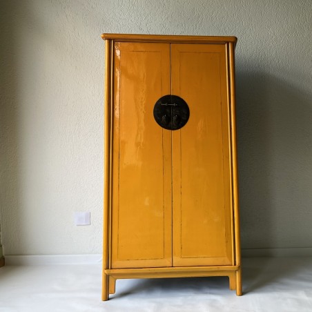 Yellow Ming Lacquered Cabinet 82 cm