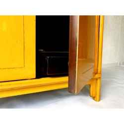 Yellow Ming Lacquered Cabinet 82 cm