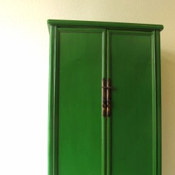 Ming-Stil Schrank Grün lackiert 101 cm