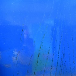 Armoire de style Ming laquée bleu 82 cm