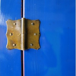 Armoire chinoise bleu intense 83 cm