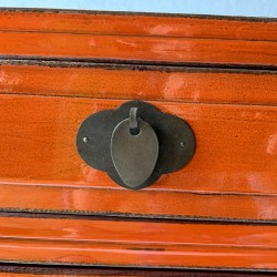 Meuble de rangement orange 84 cm