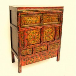 Old Tibetan cabinet 74 cm