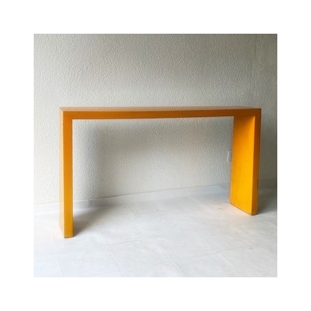 Yellow laquered chinese console 150 cm