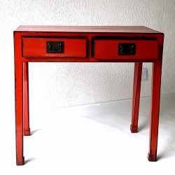 Red Chinese console-desk 94 cm