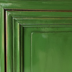 Antik Kleiderschrank . Grün Lackiert 105 cm