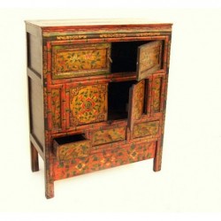 Old Tibetan cabinet 74 cm