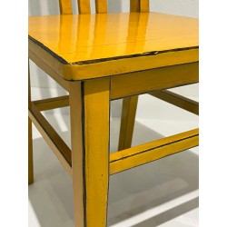 Vintage Yellow lacquered chair