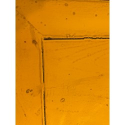 Commode chinoise laquée jaune 109 cm