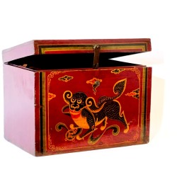Old chinese book trunk 48 cm