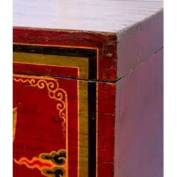 Old chinese book trunk 48 cm