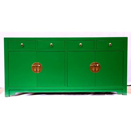 Bahut chinois vert 170 cm