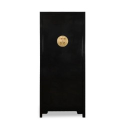 Schwarz lackierter chinesischer Schrank  85 cm