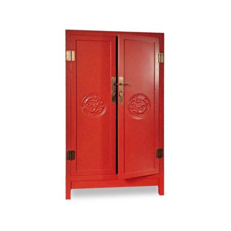 Armoire chinoise aux deux dragons- 5 teintes (85cm)