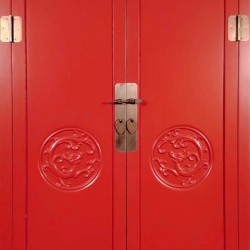 Armoire chinoise aux deux dragons- 5 teintes (85cm)