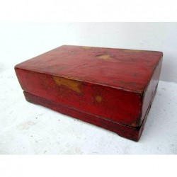Chinese box red lacquerd 45cm