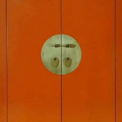 Hoher, schmaler und flacher Schrank - 6 Farbtöne