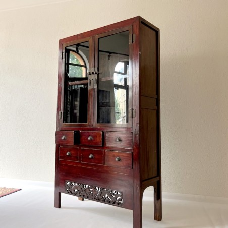 Vitrine chinoise ancienne 119cm