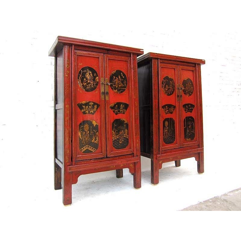 Pair of antique Chinese cabinets (sold by unit)