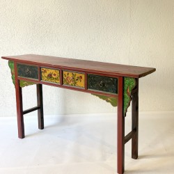 Tibet lacquered console table 157 cm