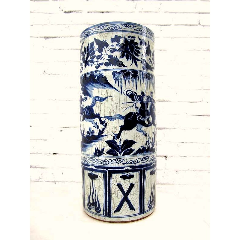 Chinesischer Schirmhalter handbemalten