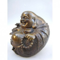 Happy bouddha en bronze ( XL)