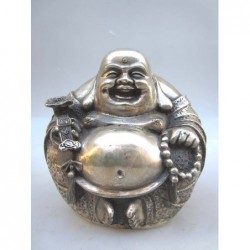 Lucky Bouddha in silvered...