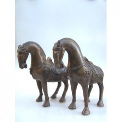 Chinese bronze horses (sold...
