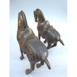Chevaux chinois en bronze (vendus à l'unité)