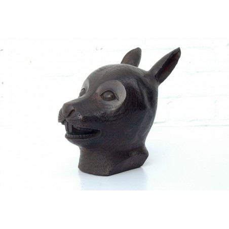 Chinese bronze. Zodiac hare head