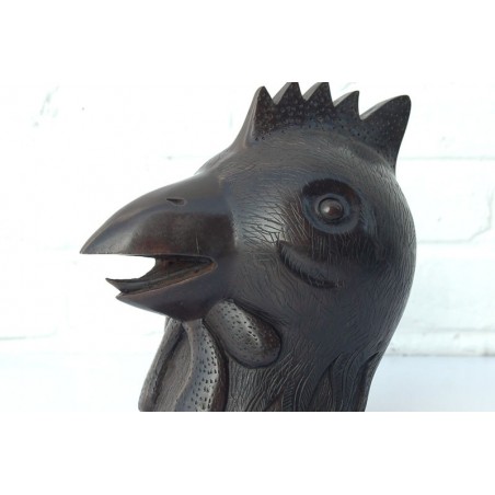 Chinese bronze. Zodiac rooster head