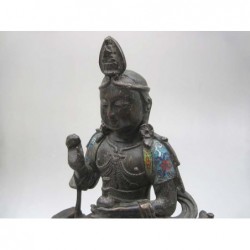 Bodhisattva in Abhaya Mudra-Emailliert Kupfer