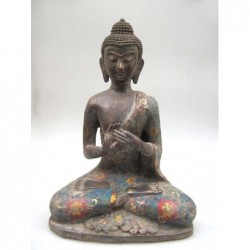 Sculpture de Bouddha en Dharmacakra Mudra