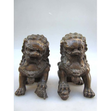 Bronze Fu Löwen Paar  (M)
