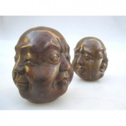 Bronze Kopf von Buddha mit...