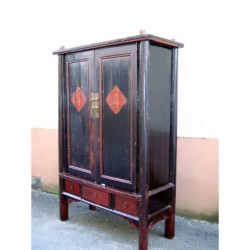 Splendide armoire chinoise ancienne 147 cm