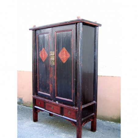 Splendide armoire chinoise ancienne 147 cm