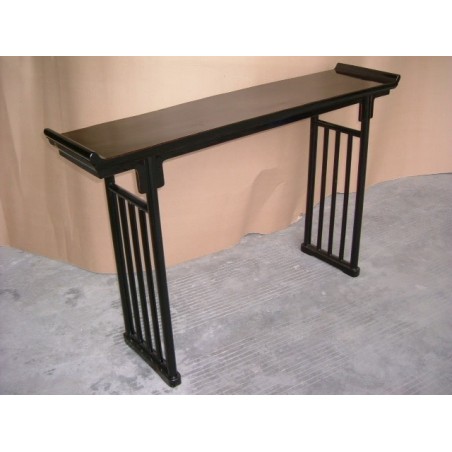 Black laquered console table, Ming style 128 cm