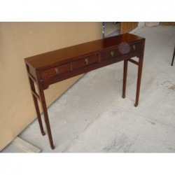 Black laquered chinese console table 88cm