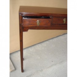 Chinese console table in elm wood 88 cm