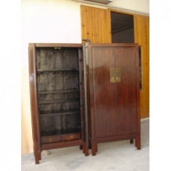 Pair of Chinese shallow cabinets  (sold by unit)