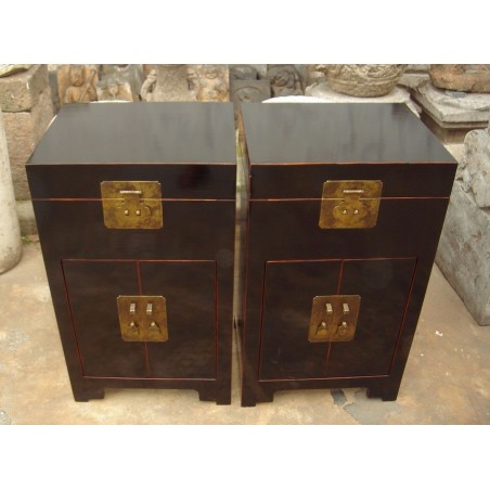 Meubles-bar chinois noirs 42cm (vendus à l'unité)
