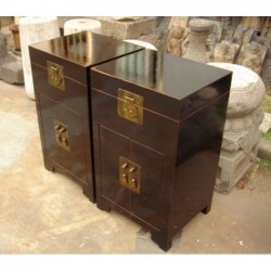 Meubles-bar chinois noirs 42cm (vendus à l'unité)