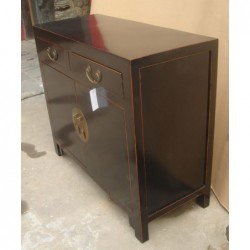 Buffet chinois laqué noir...