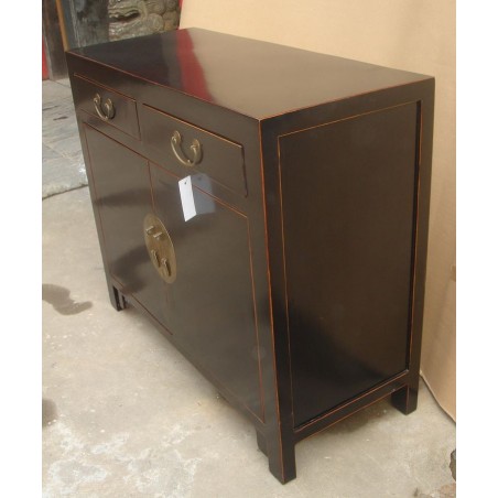 Chinesische schwarze lackierte Anrichte 120 cm | China Collection