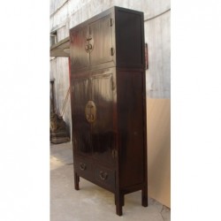 Pair of antique black chinese cabinets- sold by unit